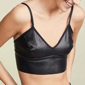 NWT Commando faux leather bralette L